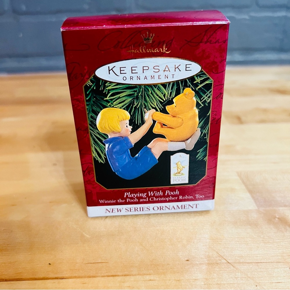 Vintage Hallmark 1999 Keepsake Ornament Playing with Pooh- Winnie the Pooh